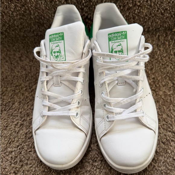 Adidas Stan Smith Primegreen FX7519 Cloud White Green US 6.5 Sneakers - Picture 2 of 7